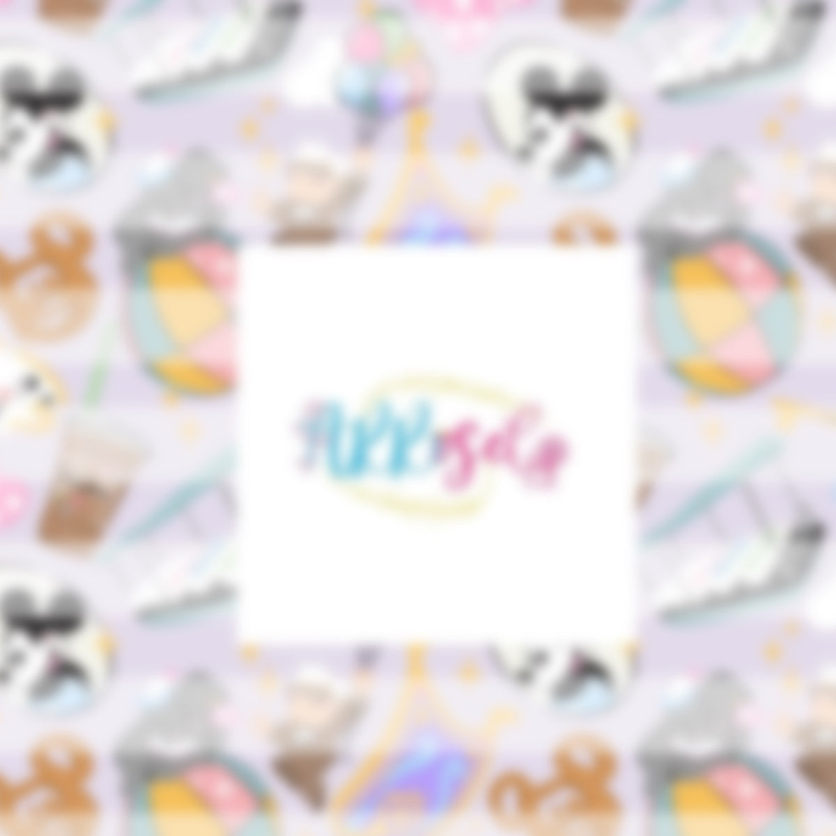 Whimsical Park Icons Purple