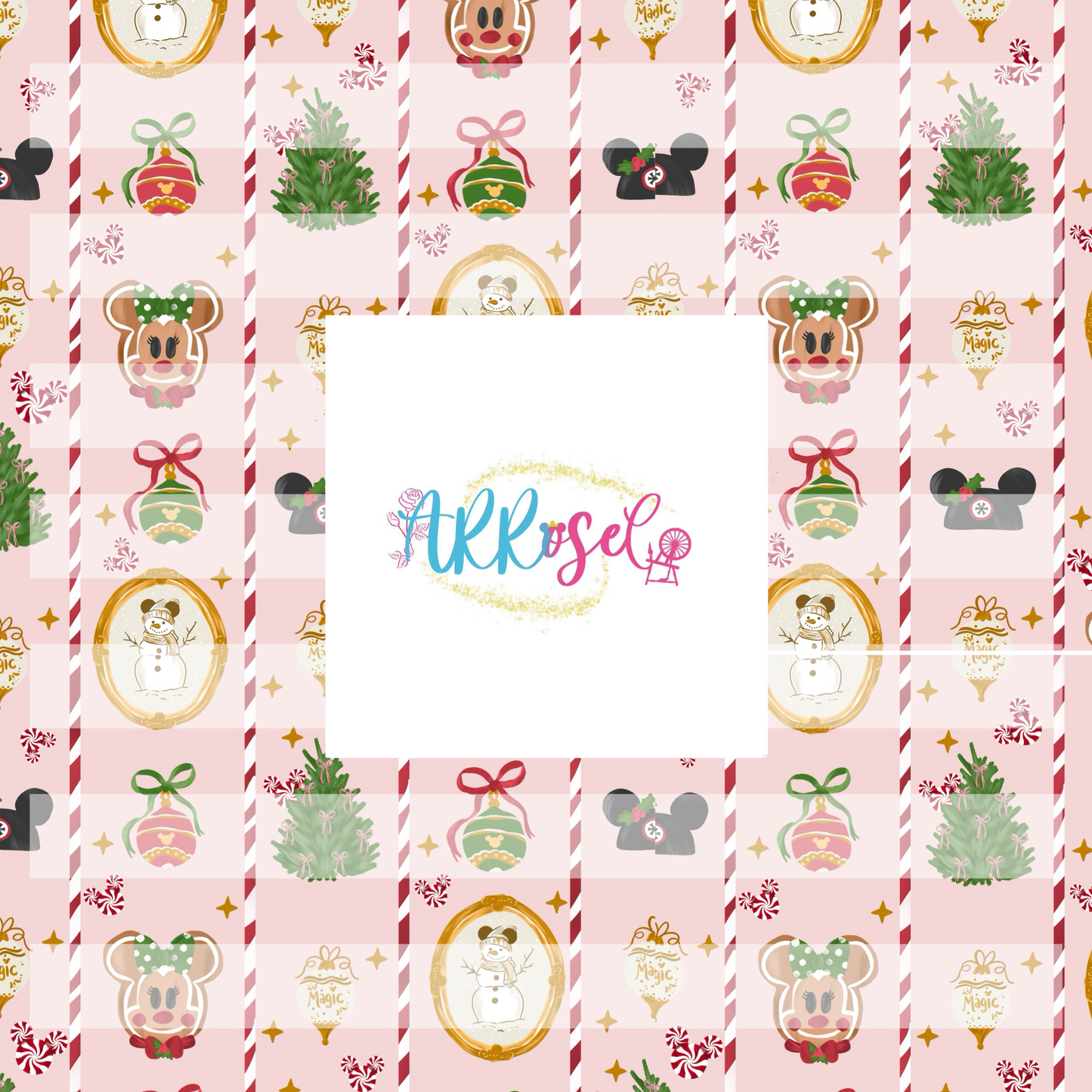 Christmas Coquette Icons Pink