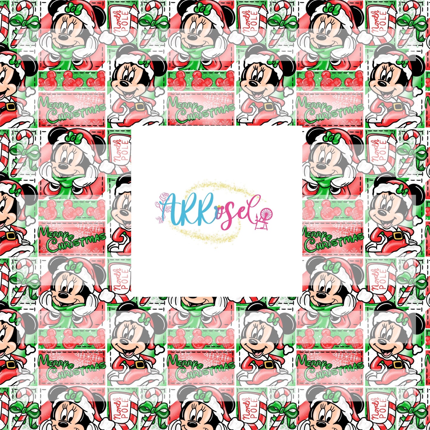 Girl Mouse Patchwork Christmas