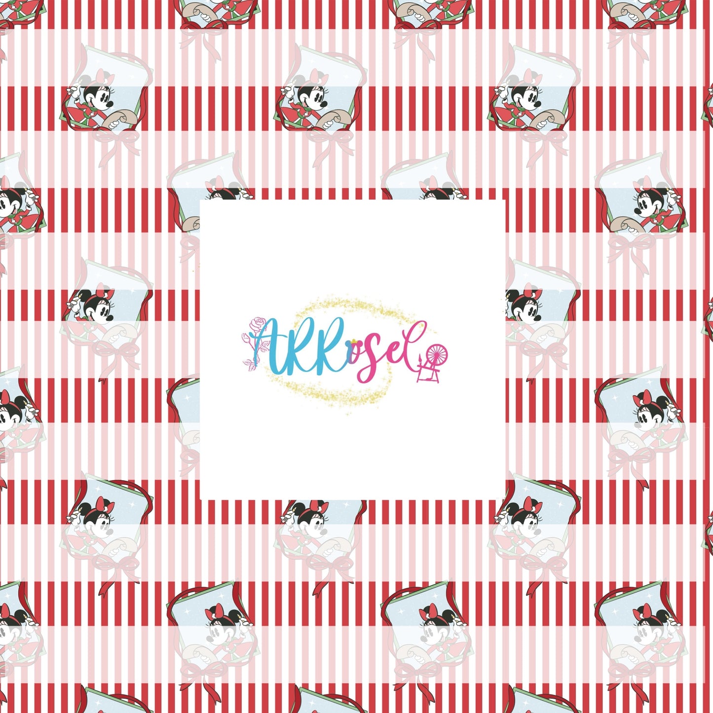 Min Holiday Stripe Red