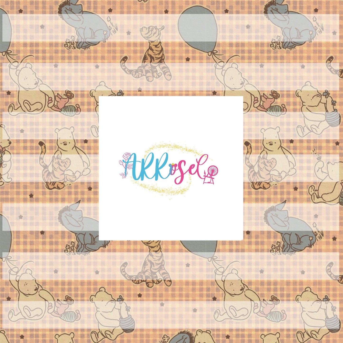 Vintage Bear Checkered Yellow