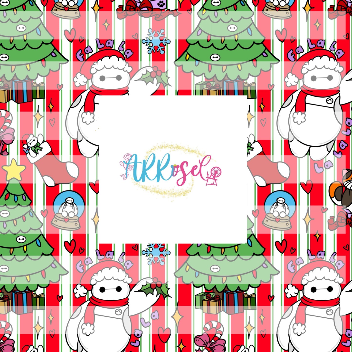 Bay-max Christmas Stripe