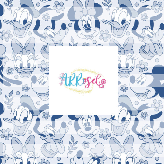 Blue Fab 6 Floral