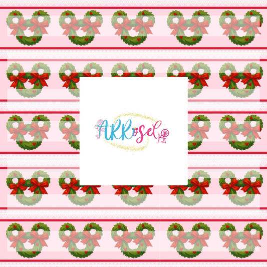 Pink Christmas Wreaths