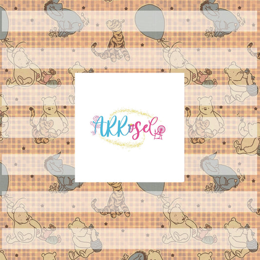 Vintage Bear Checkered Yellow