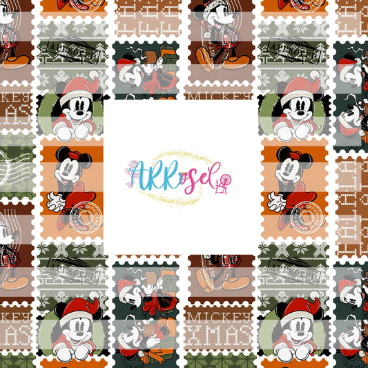 Mouse Christmas Stamps
