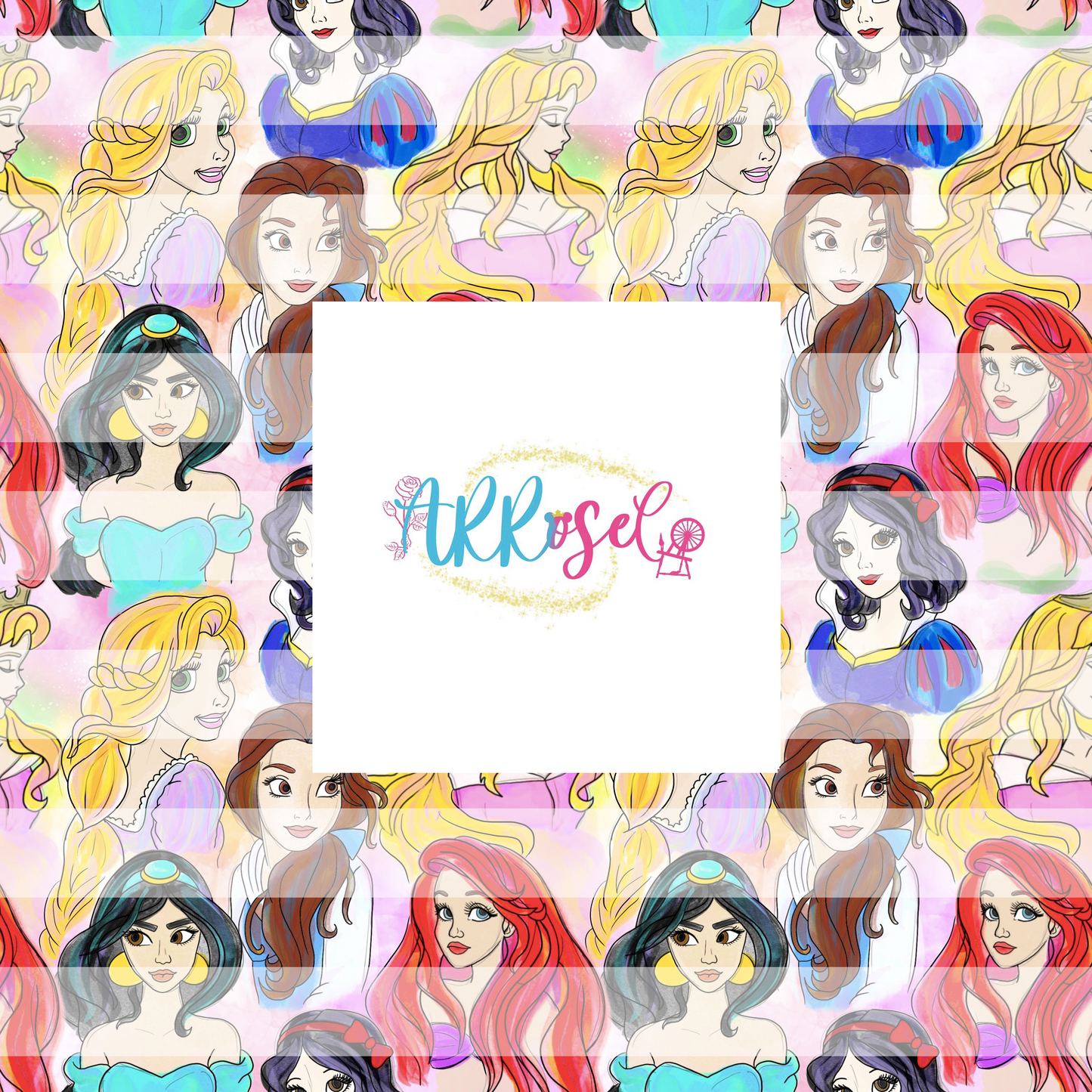 Watercolor princesses